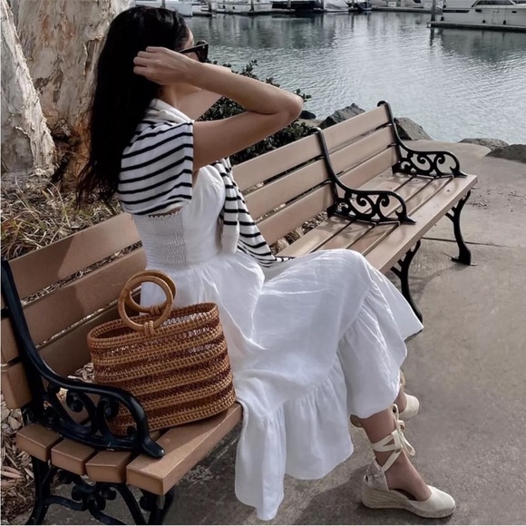 Reformation White Midi Dress - Picture 3 of 15
